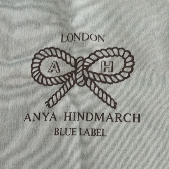 Anya Hindmarch Gray/Gold Fabric/Leather Tote - Picture 15 of 15